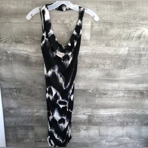 Black and White Patterned Dress